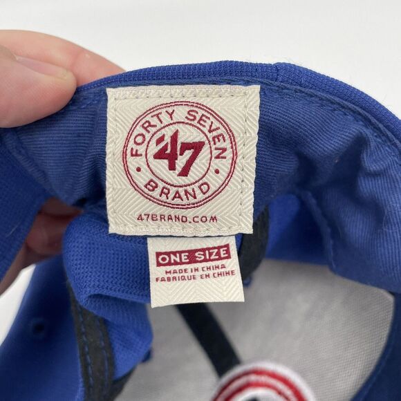 Forty Seven Brand '47‎ MLB Chicago Cubs Blue Baseball Adjustable OSFA Hat Cap - Picture 7 of 7